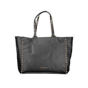 Cafenoir Black Polyurethane Women Shoulder Women's Bag